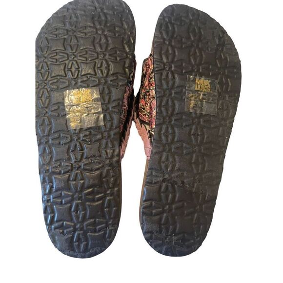 Muk Luks Womens Brown Memory Foam Slip-On Mule Beach Slider Summer Sandals Size - Picture 5 of 14